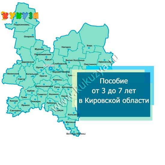 Выплаты на детей от 3 до 7 лет в Кировской области